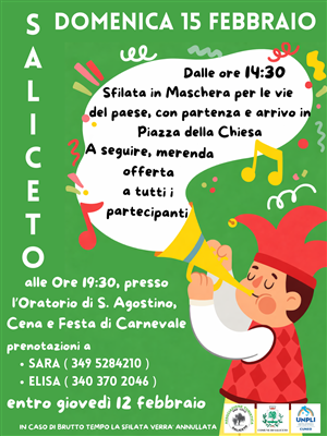 Carnevale di Saliceto 2026