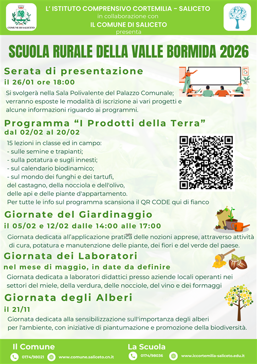 Scuola Rurale della Valle Bormida 2026